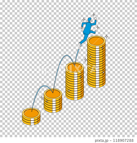 資産形成のイメージイラスト 118907288