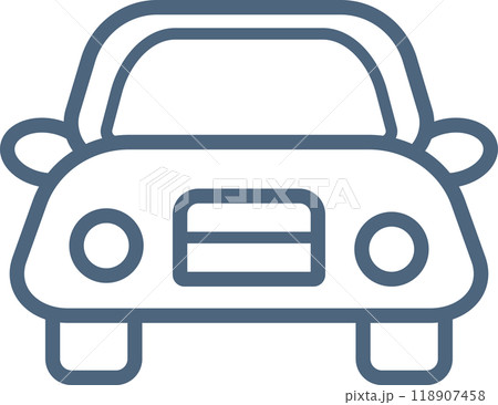 線画の車アイコン 線画の車アイコン 118907458