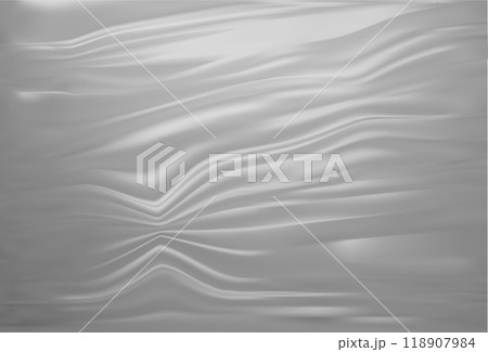 Crumpled plastic wrap 118907984