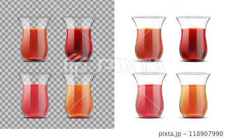 Turkish tea cup with black tea Turkish tea cup with black tea 118907990