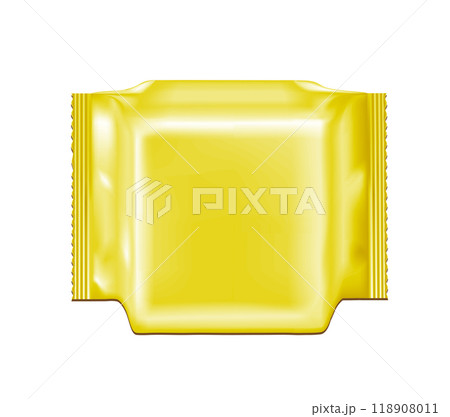 Gold blank foil food snack pack for chips, candy and other products 118908011