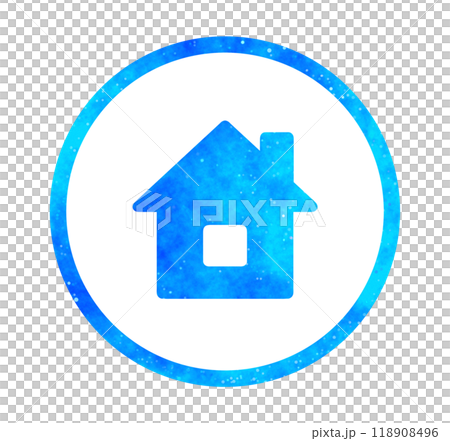 青い星空｜家アイコン 118908496