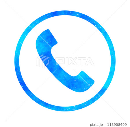 青い星空｜電話アイコン 118908499