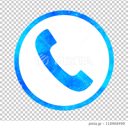 青い星空｜電話アイコン 118908499