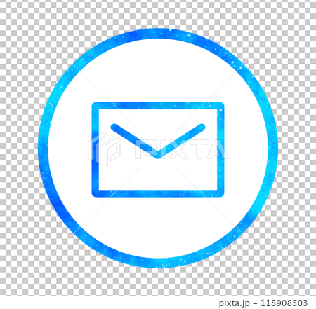 青い星空｜メールアイコン 118908503