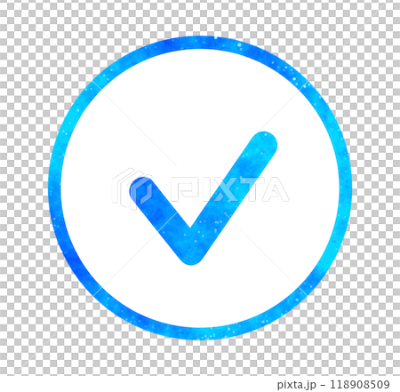 Blue starry sky | Simple check mark Blue starry sky | Simple check mark 118908509