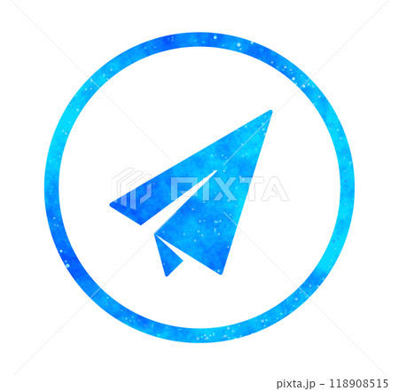 青い星空｜紙飛行機アイコン 118908515