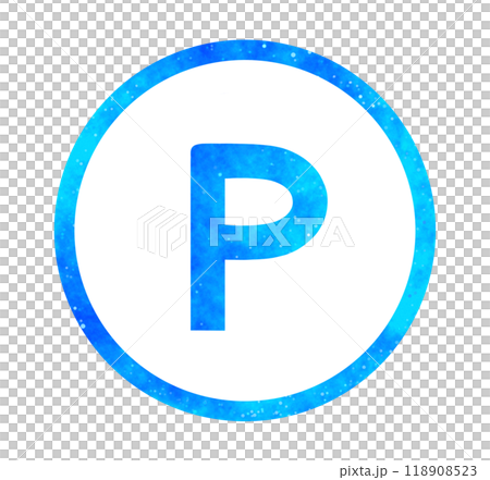 Blue starry sky | Simple P mark Blue starry sky | Simple P mark 118908523