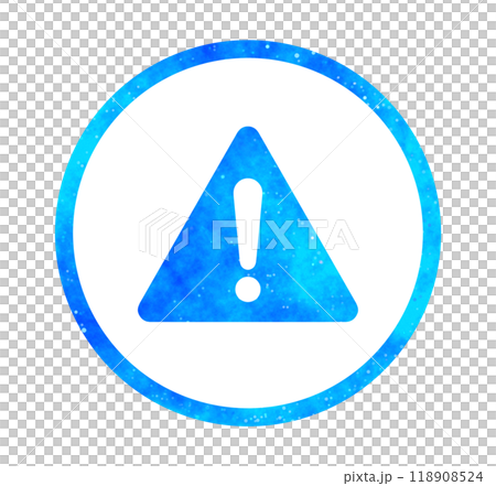 Blue starry sky | Warning mark 118908524