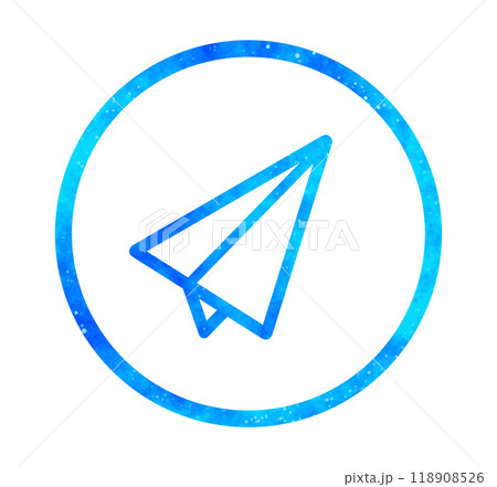 青い星空｜紙飛行機アイコン 118908526
