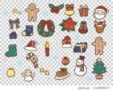 専用 手描きイラスト クリスマス クリスマスセット 手描きイラストのイラスト素材 [71039403] - PIXTA