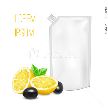 Sauce advertising. Ads with white packaging Sauce advertising. Ads with white packaging 118909068