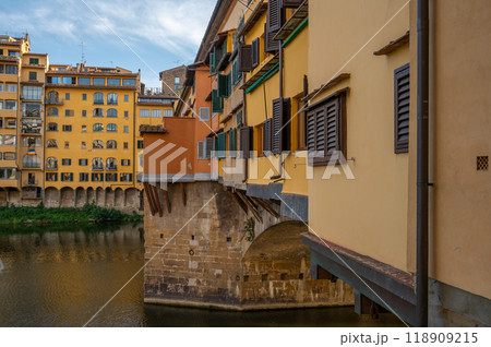 Landscape of Ponte Vecchio And Arno River in Florence, Italy Landscape of Ponte Vecchio And Arno River in Florence, Italy Landscape of Ponte Vecchio And Arno River in Florence, Italy Landscape of Ponte Vecchio And Arno River in Florence, Italy 118909215