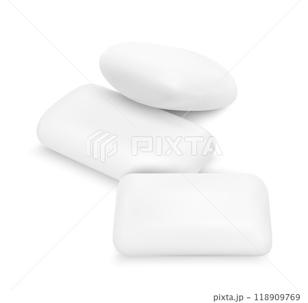 Vector white chewing gum Vector white chewing gum 118909769