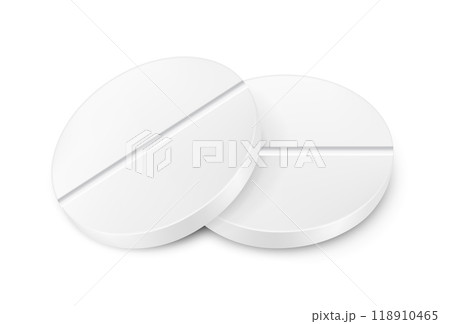 White round tablets 118910465