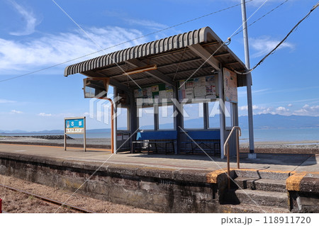 海の見える駅(島原鉄道・古部駅) 海の見える駅(島原鉄道・古部駅) 118911720