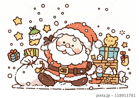 クリスマス　サンタクロース 118911781