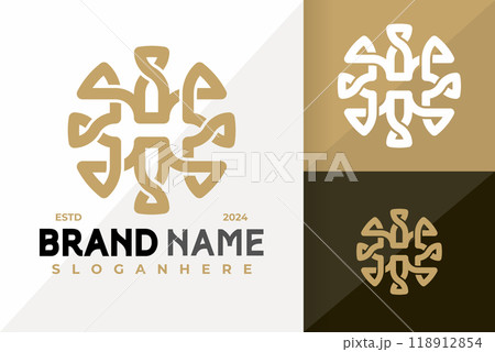 Letter H Unique Decorative Logo Icon Vector Design. Creative simple logos designs illustration 118912854