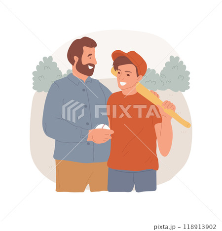 Sharing a hobby isolated cartoon vector illustration. Sharing a hobby isolated cartoon vector illustration. 118913902