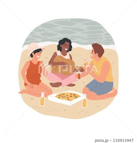 Picnic isolated cartoon vector illustration. 118913947