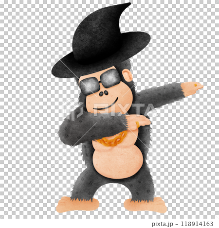 Golila Dapping wears a witch hat. 118914163