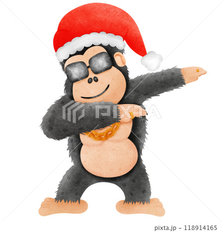 Golila Dapping wears a hat Merry Christmas 118914165