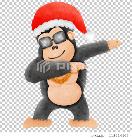 Golila Dapping wears a hat Merry Christmas 118914165