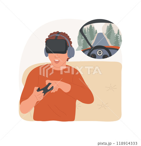 Racing isolated cartoon vector illustration. 118914333