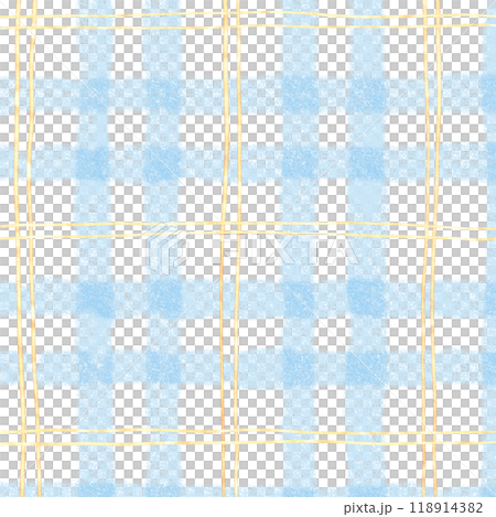 Gold Blue Plaid Gingham Check Hand Drawn Background Overlay Gold Blue Plaid Gingham Check Hand Drawn Background Overlay 118914382