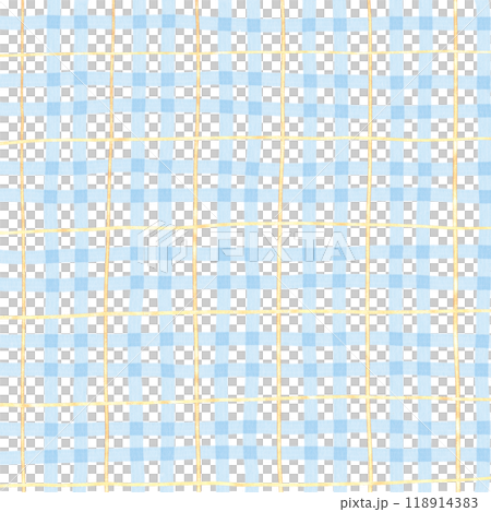 Gold Blue Plaid Gingham Check Hand Drawn Background Overlay Gold Blue Plaid Gingham Check Hand Drawn Background Overlay 118914383