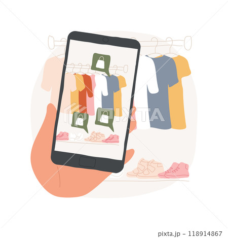 Smart shopping isolated cartoon vector illustration. 118914867