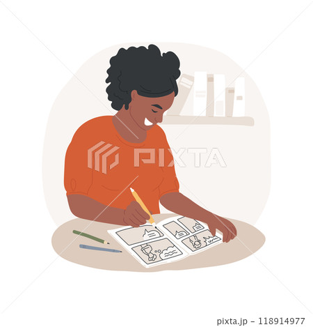 Comic book art isolated cartoon vector illustration. 118914977