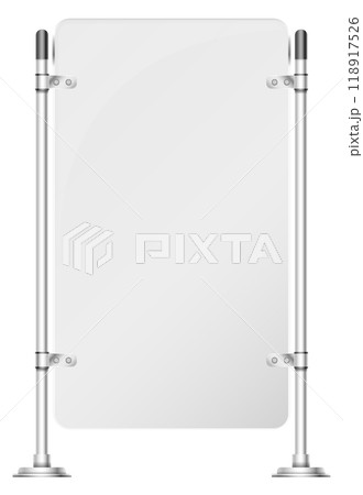 Office white board realistic mockup. Promotion banner Office white board realistic mockup. Promotion banner 118917526