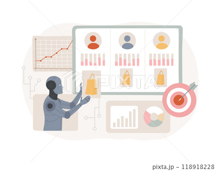 AI-Personalized Sales Approach abstract concept vector illustration. AI-Personalized Sales Approach abstract concept vector illustration. 118918228