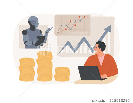 AI-Dynamic Pricing Strategies abstract concept vector illustration. 118918256