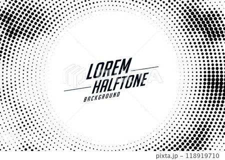 abstract halftone background in circular style 118919710