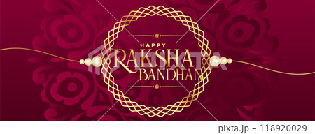 beautiful raksha bandhan festival background with rakhi design 118920029