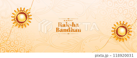 simple raksha bandhan festival banner for brother and sister love 118920031