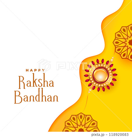 brother and sister raksha bandhan celebration background 118920083