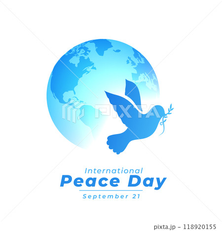 happy 21th september template with flying dove silhouette design vector illustration happy 21th september template with flying dove silhouette design vector illustration 118920155