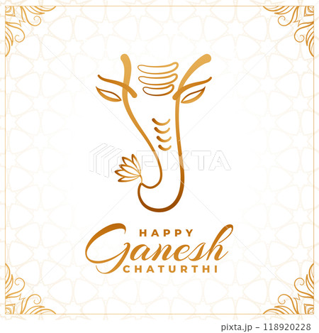 beautiful lord ganesha traditional invitation card banner beautiful lord ganesha traditional invitation card banner 118920228