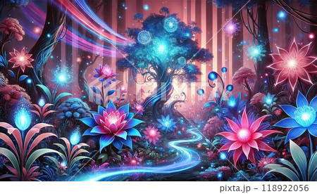 異世界の輝く森 – ゲーム・アニメのための幻想アート 118922056