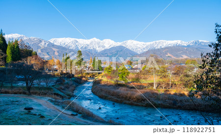 秋の白馬村：大出公園 118922751