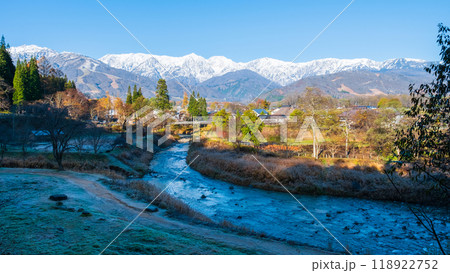 秋の白馬村：大出公園 118922752