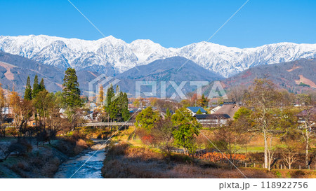 秋の白馬村:大出公園 秋の白馬村:大出公園 118922756