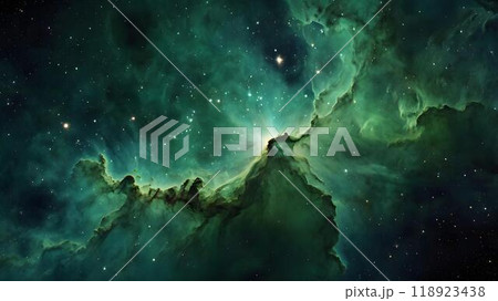 緑の星の海原/星々の輝き 118923438