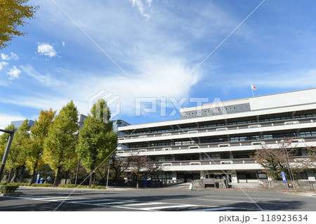 国立国会図書館 東京都千代田区永田町 秋 国立国会図書館 東京都千代田区永田町 秋 118923634