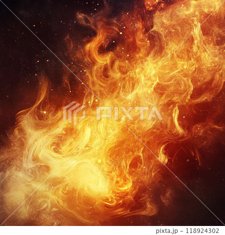 燃え盛る炎 燃え盛る炎 118924302