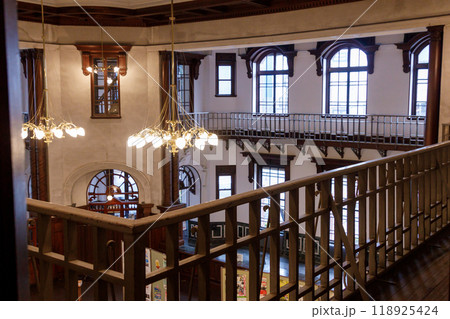 歴史的重要文化財の赤レンガ造りの建造物の内観 歴史的重要文化財の赤レンガ造りの建造物の内観 118925424