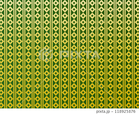 金色の背景画像　年賀状用の和柄背景イラスト　釘抜繋ぎ 118925876